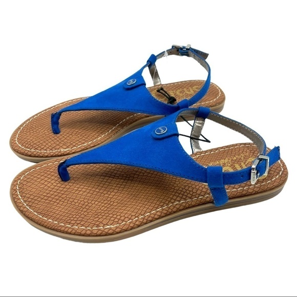 Circus by Sam Edelman Shoes - NWT Circus by Sam Edelman Cassandra Blue Thong Ankle Strap Sandals Size 5/6